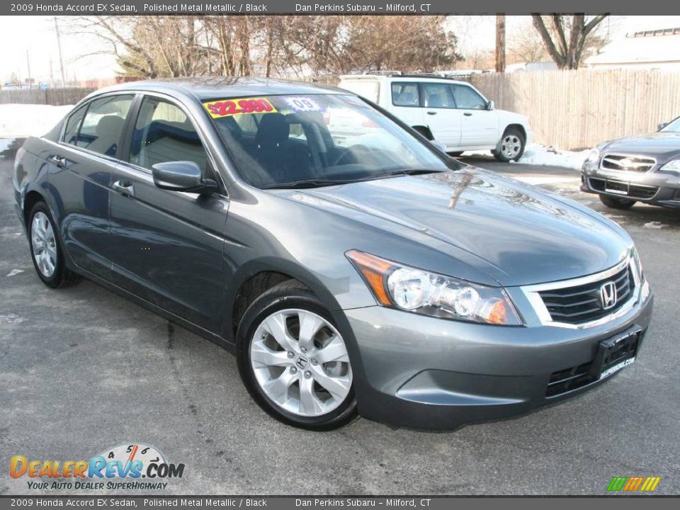 2009 Honda Accord EX Sedan Polished Metal Metallic / Black Photo #3
