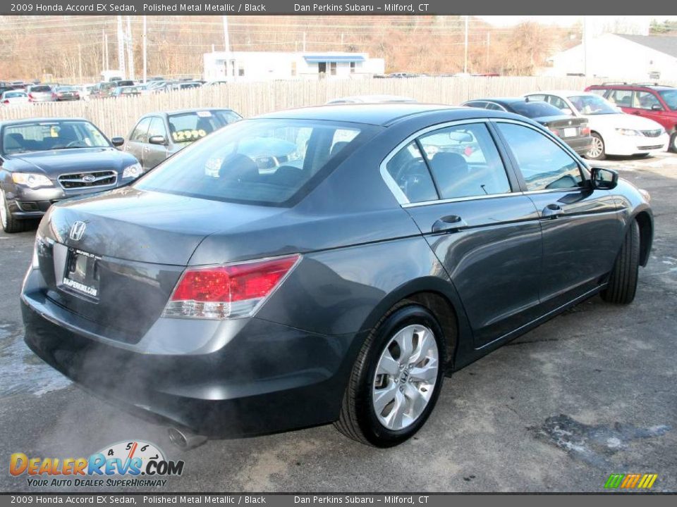 2009 Honda Accord EX Sedan Polished Metal Metallic / Black Photo #5