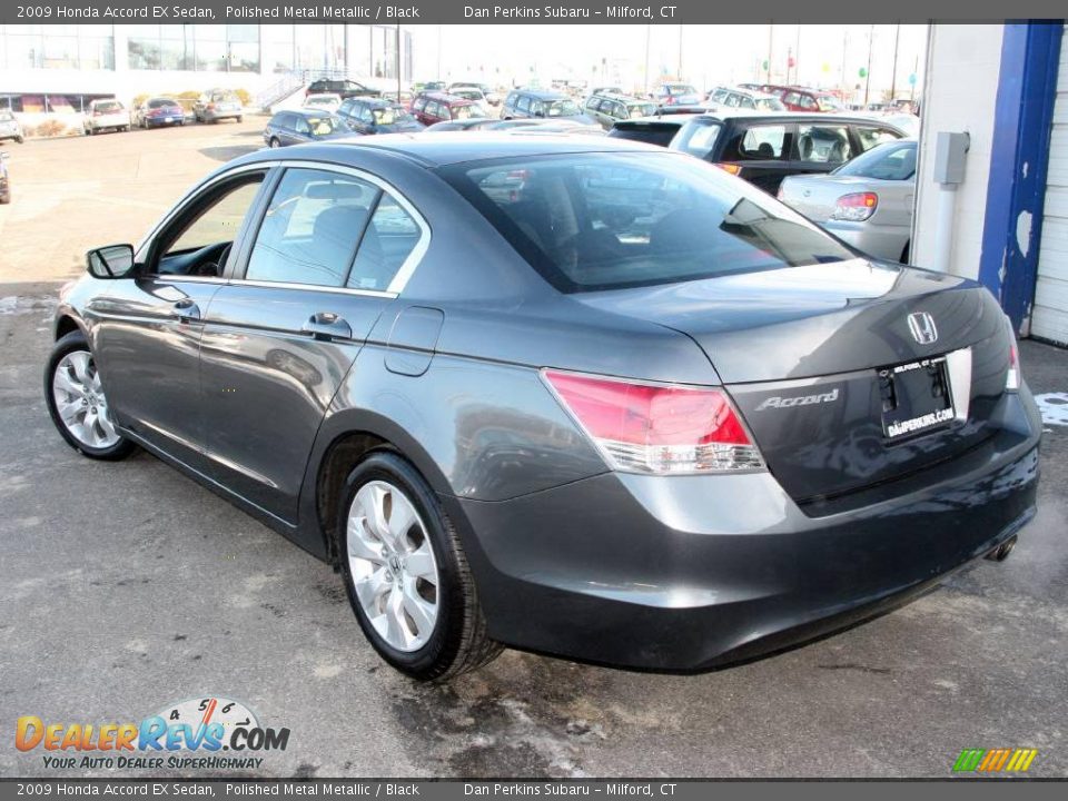 2009 Honda Accord EX Sedan Polished Metal Metallic / Black Photo #8