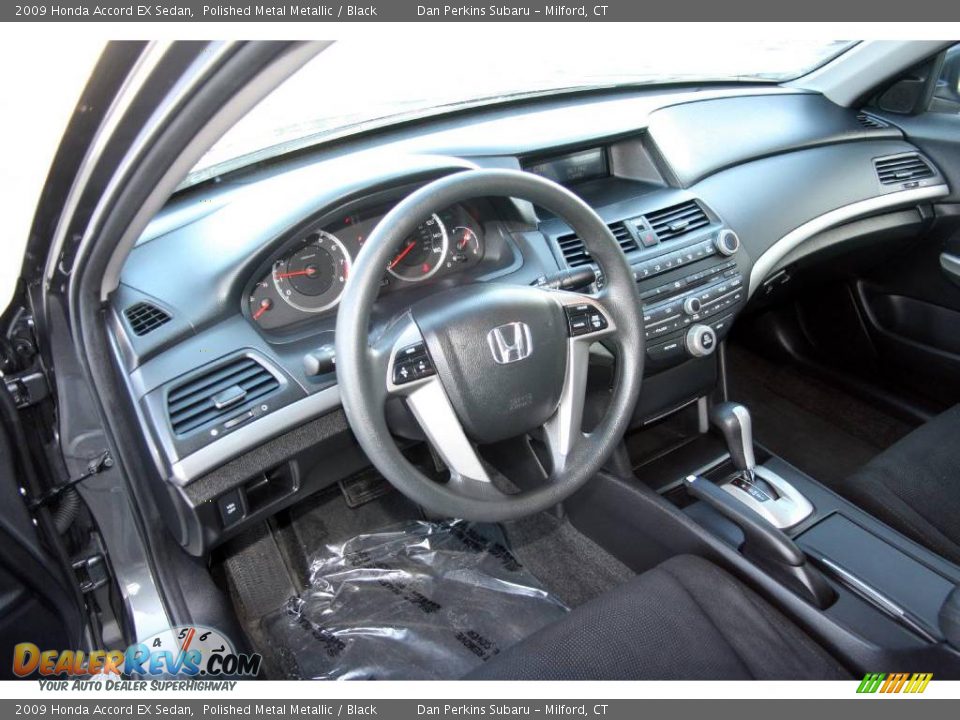 2009 Honda Accord EX Sedan Polished Metal Metallic / Black Photo #11