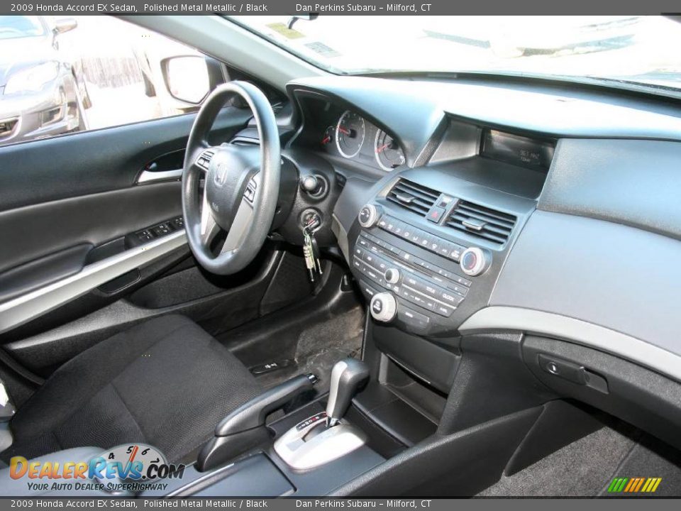 2009 Honda Accord EX Sedan Polished Metal Metallic / Black Photo #12