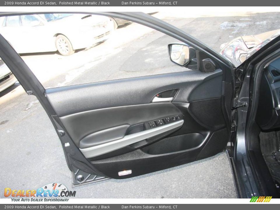2009 Honda Accord EX Sedan Polished Metal Metallic / Black Photo #17