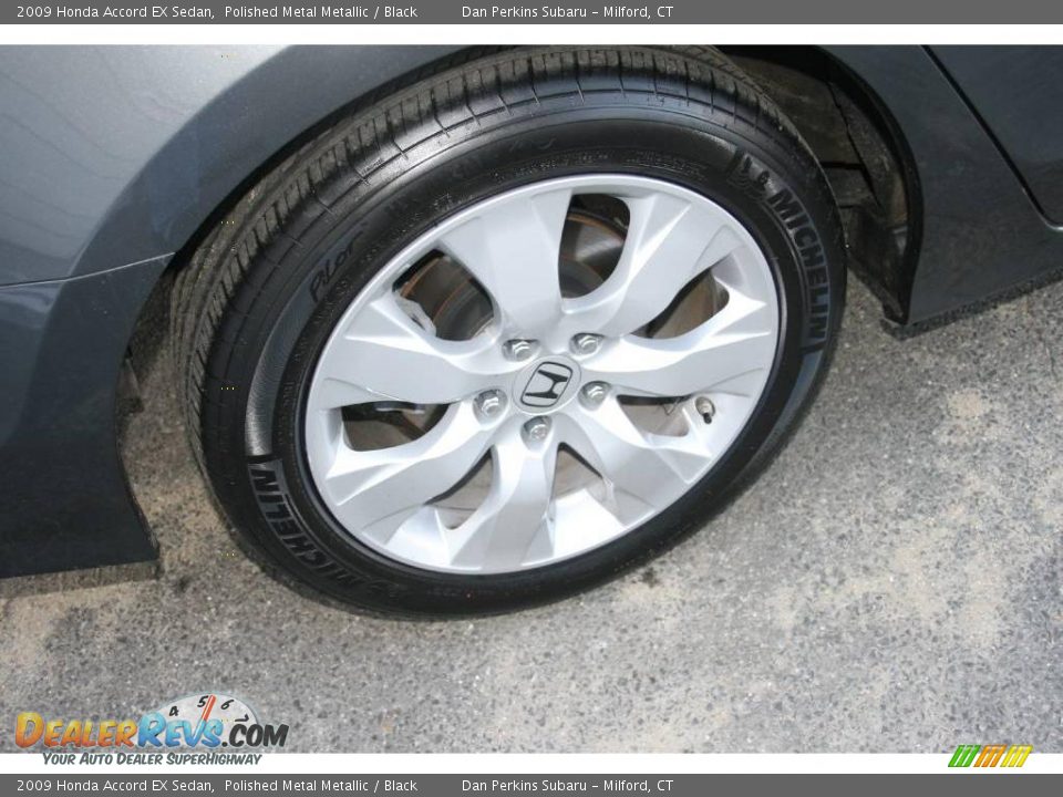 2009 Honda Accord EX Sedan Polished Metal Metallic / Black Photo #19