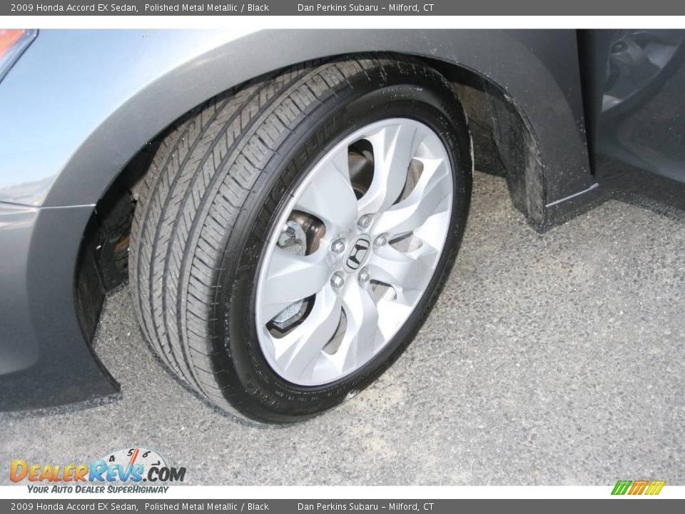 2009 Honda Accord EX Sedan Polished Metal Metallic / Black Photo #21
