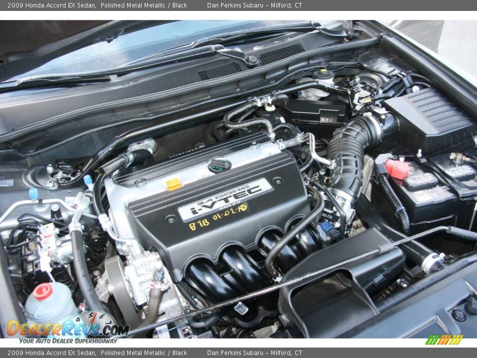 2009 Honda Accord EX Sedan Polished Metal Metallic / Black Photo #26