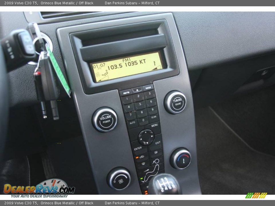 2009 Volvo C30 T5 Orinoco Blue Metallic / Off Black Photo #21