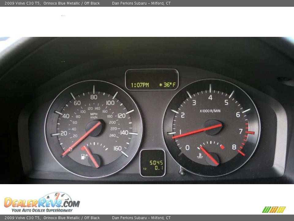 2009 Volvo C30 T5 Orinoco Blue Metallic / Off Black Photo #22