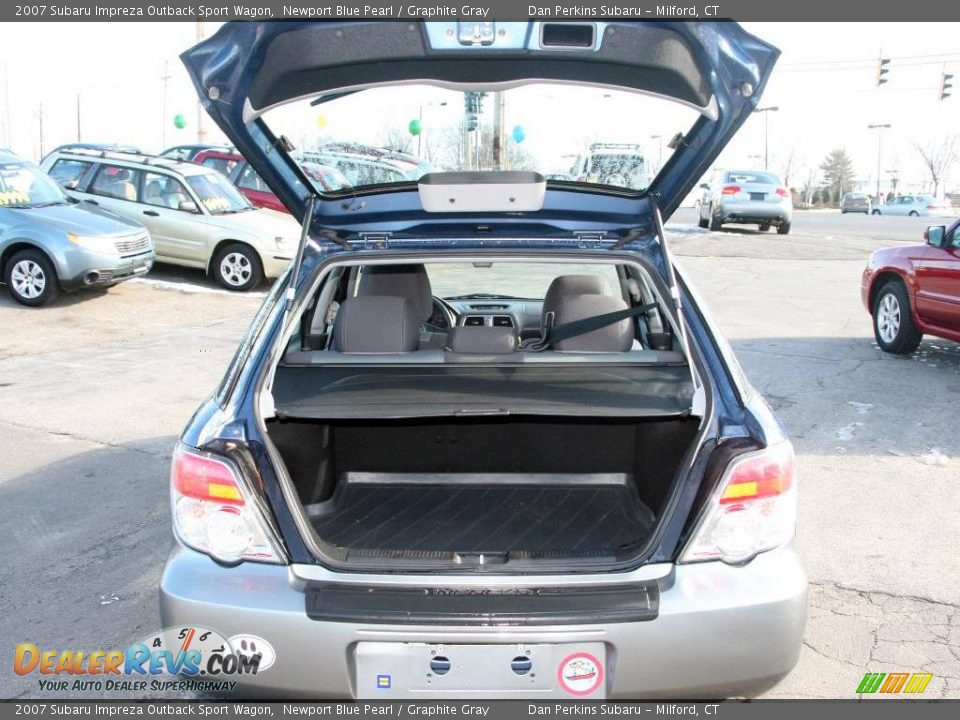 2007 Subaru Impreza Outback Sport Wagon Newport Blue Pearl / Graphite Gray Photo #7