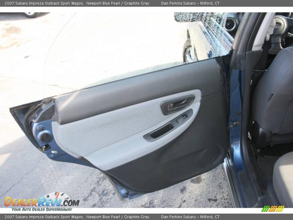 2007 Subaru Impreza Outback Sport Wagon Newport Blue Pearl / Graphite Gray Photo #13