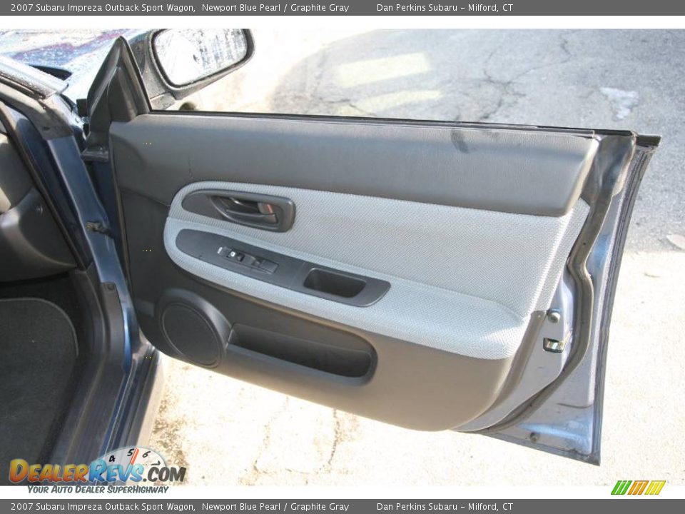 2007 Subaru Impreza Outback Sport Wagon Newport Blue Pearl / Graphite Gray Photo #15