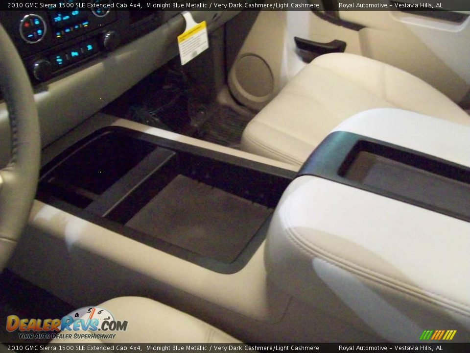 2010 GMC Sierra 1500 SLE Extended Cab 4x4 Midnight Blue Metallic / Very Dark Cashmere/Light Cashmere Photo #12