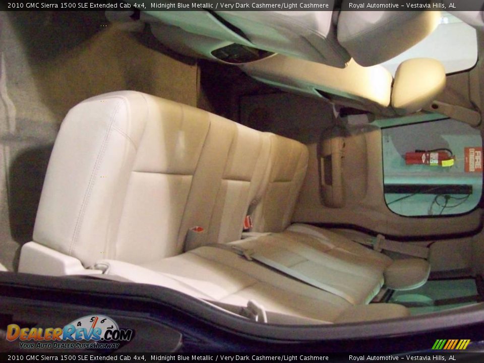 2010 GMC Sierra 1500 SLE Extended Cab 4x4 Midnight Blue Metallic / Very Dark Cashmere/Light Cashmere Photo #15
