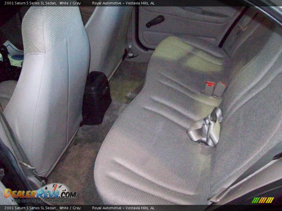 2001 Saturn S Series SL Sedan White / Gray Photo #20