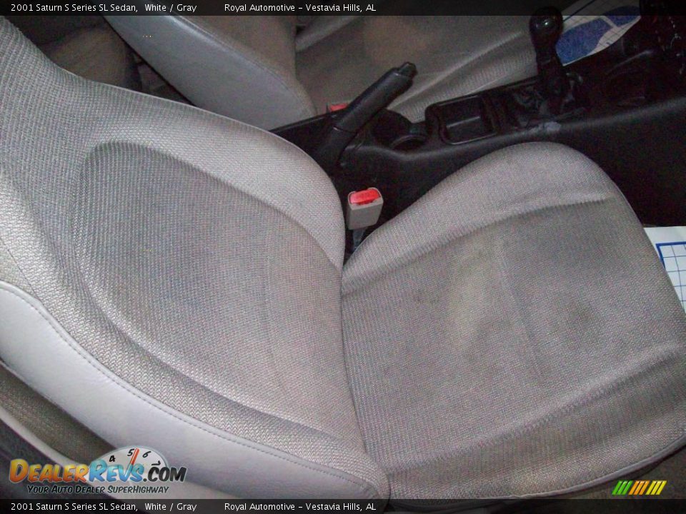 2001 Saturn S Series SL Sedan White / Gray Photo #27