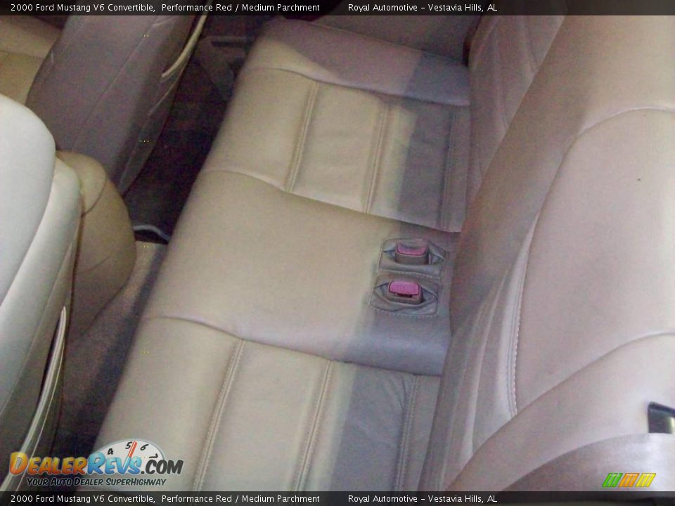 2000 Ford Mustang V6 Convertible Performance Red / Medium Parchment Photo #20