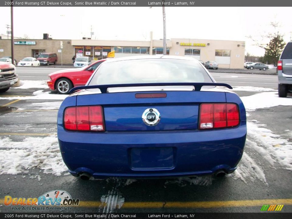 2005 Ford Mustang GT Deluxe Coupe Sonic Blue Metallic / Dark Charcoal Photo #6
