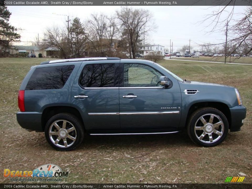 2009 Cadillac Escalade AWD Stealth Gray / Ebony/Ebony Photo #6