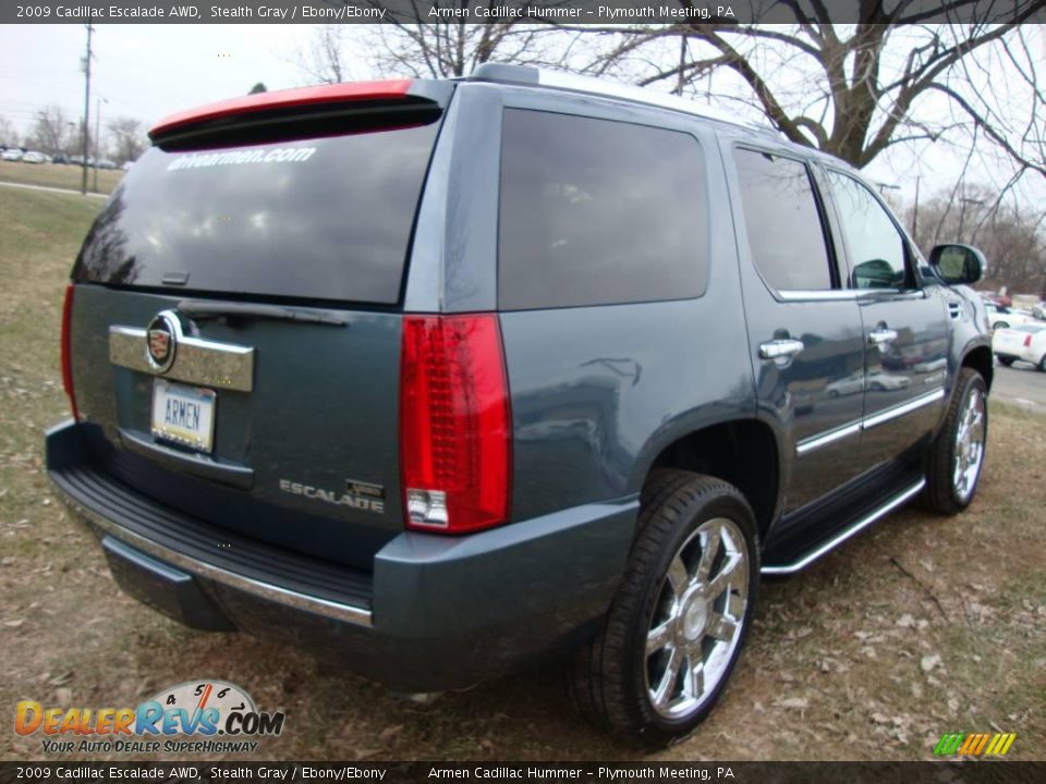 2009 Cadillac Escalade AWD Stealth Gray / Ebony/Ebony Photo #7