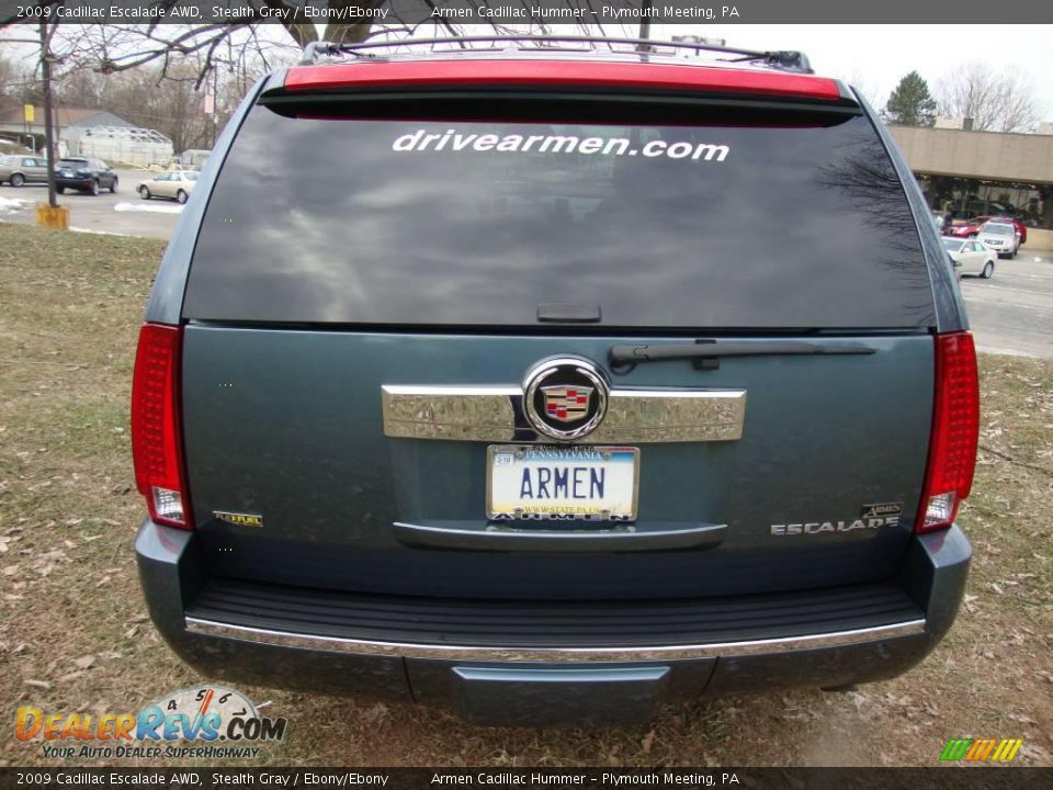 2009 Cadillac Escalade AWD Stealth Gray / Ebony/Ebony Photo #8