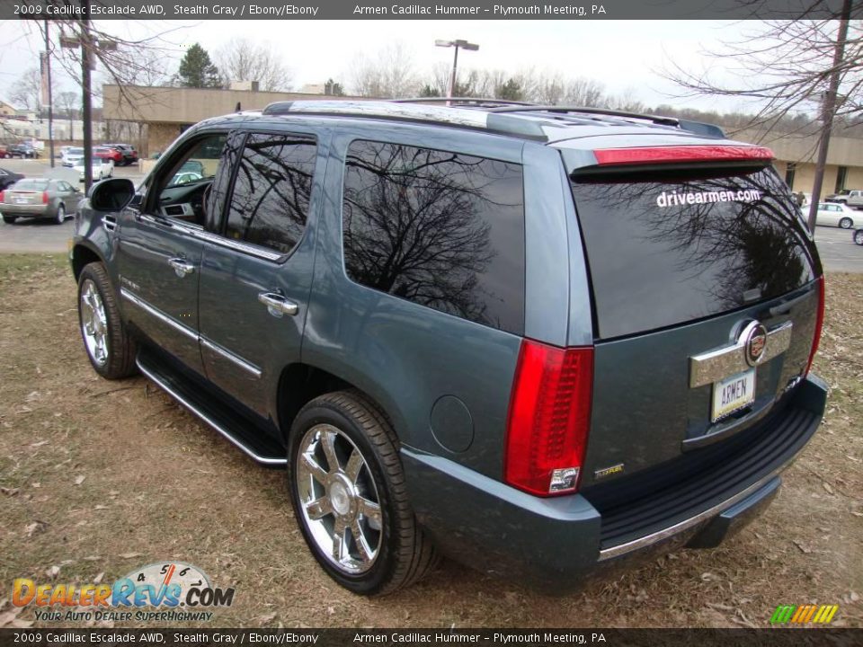 2009 Cadillac Escalade AWD Stealth Gray / Ebony/Ebony Photo #9