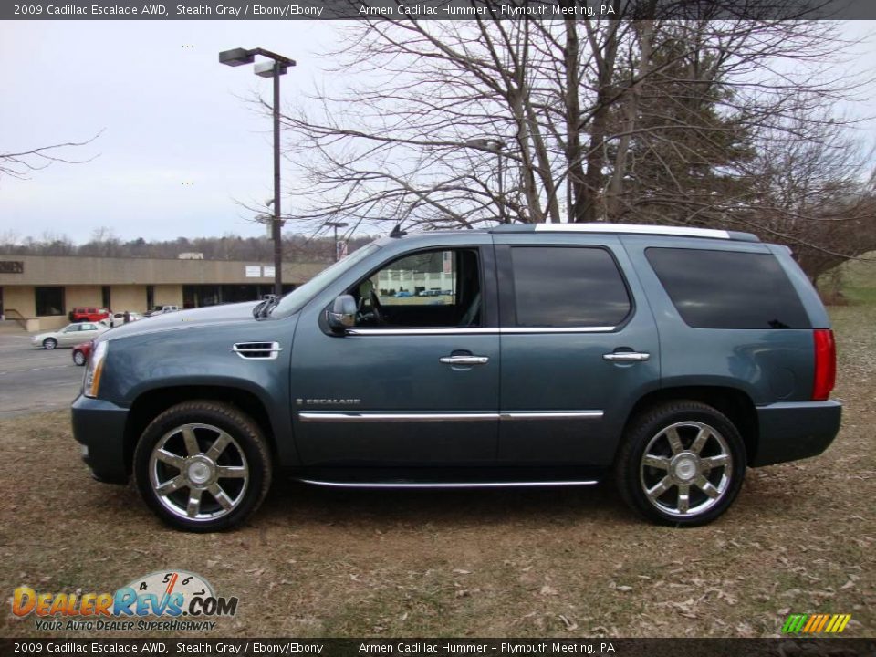 2009 Cadillac Escalade AWD Stealth Gray / Ebony/Ebony Photo #10