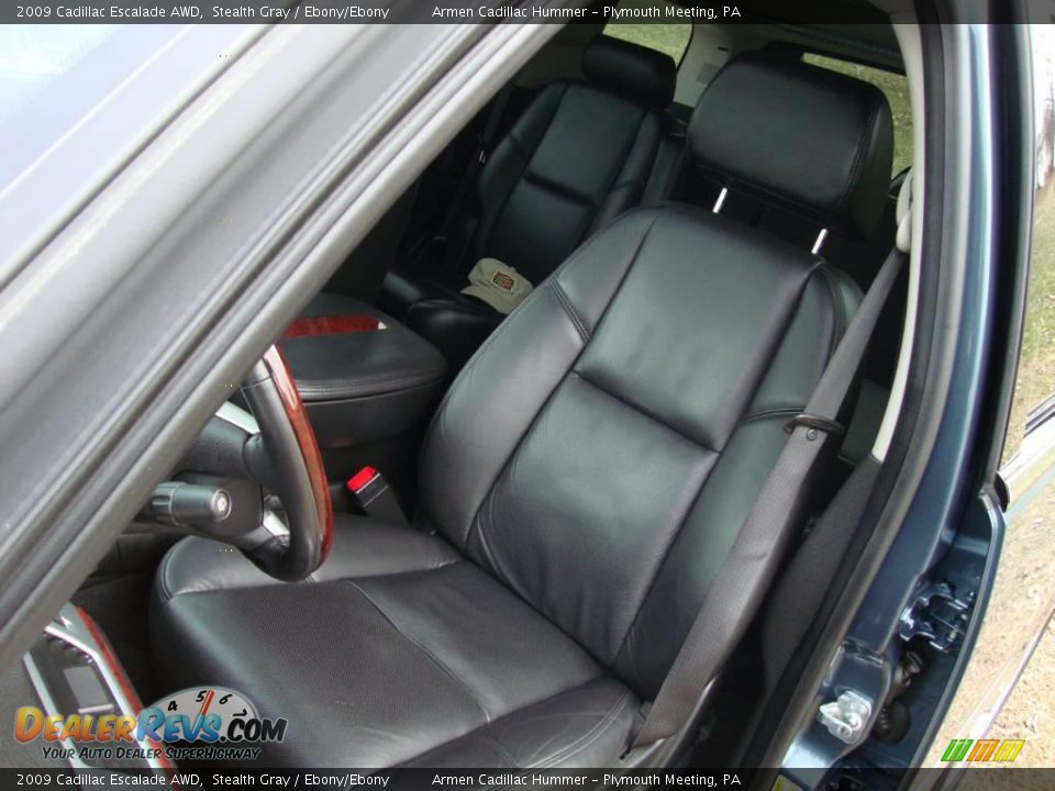 2009 Cadillac Escalade AWD Stealth Gray / Ebony/Ebony Photo #15
