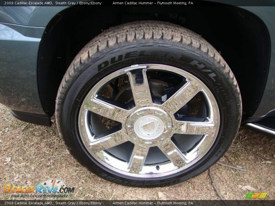2009 Cadillac Escalade AWD Stealth Gray / Ebony/Ebony Photo #22