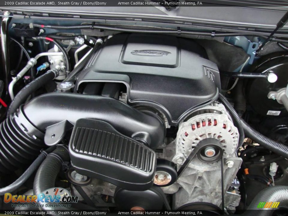 2009 Cadillac Escalade AWD Stealth Gray / Ebony/Ebony Photo #25