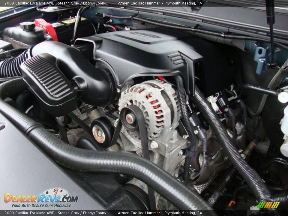 2009 Cadillac Escalade AWD Stealth Gray / Ebony/Ebony Photo #26