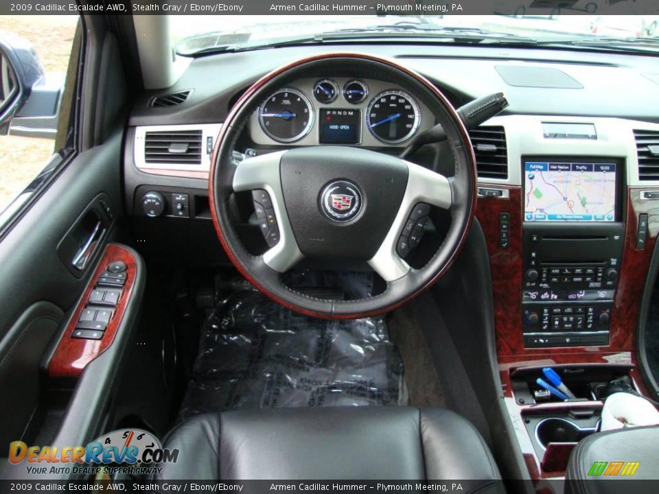 2009 Cadillac Escalade AWD Stealth Gray / Ebony/Ebony Photo #28