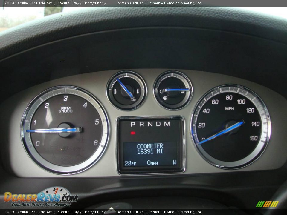 2009 Cadillac Escalade AWD Stealth Gray / Ebony/Ebony Photo #29