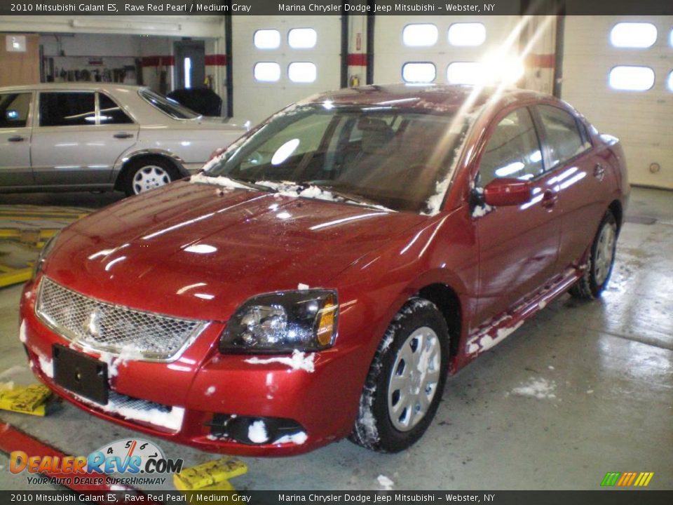 2010 Mitsubishi Galant ES Rave Red Pearl / Medium Gray Photo #1