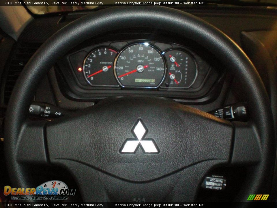 2010 Mitsubishi Galant ES Rave Red Pearl / Medium Gray Photo #5