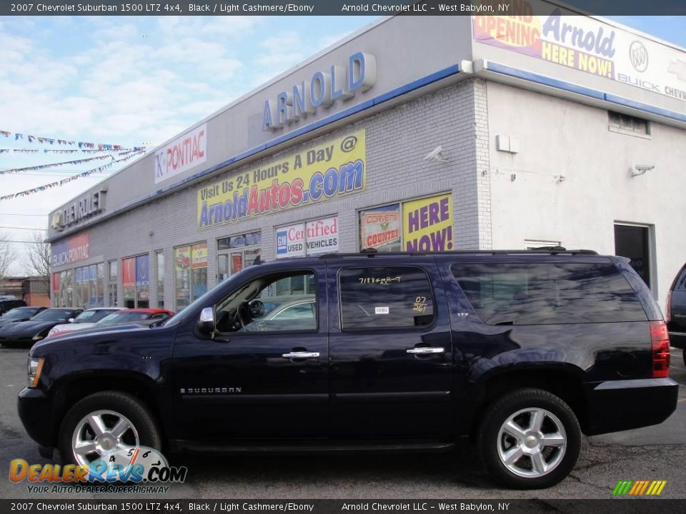 2007 Chevrolet Suburban 1500 LTZ 4x4 Black / Light Cashmere/Ebony Photo #3