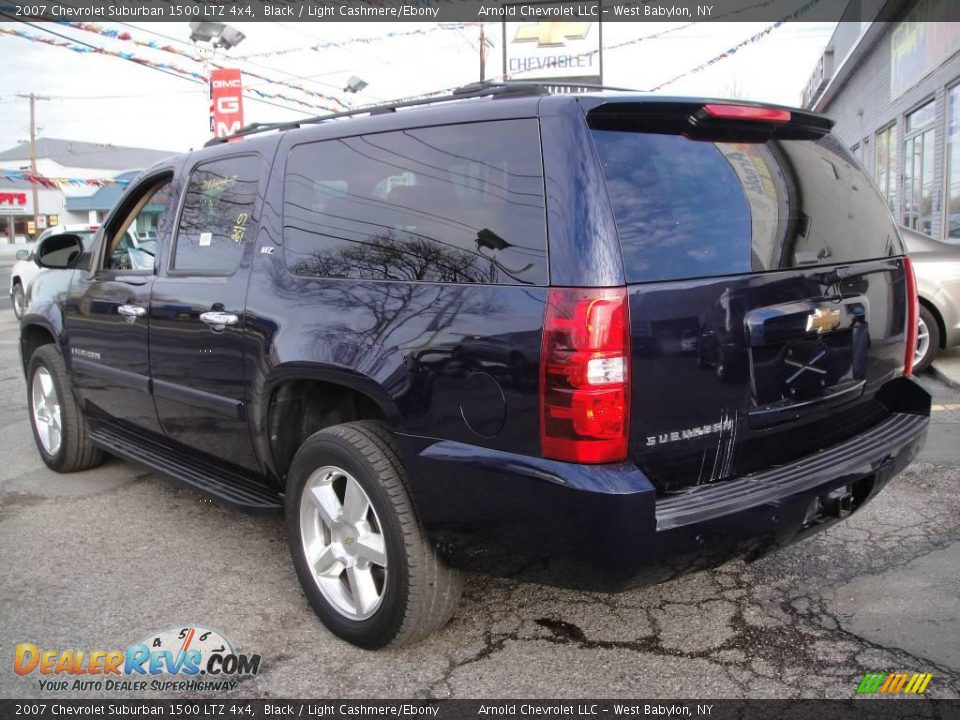 2007 Chevrolet Suburban 1500 LTZ 4x4 Black / Light Cashmere/Ebony Photo #4