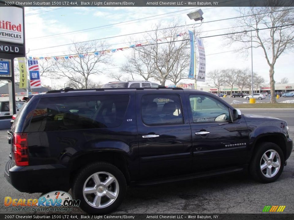 2007 Chevrolet Suburban 1500 LTZ 4x4 Black / Light Cashmere/Ebony Photo #5