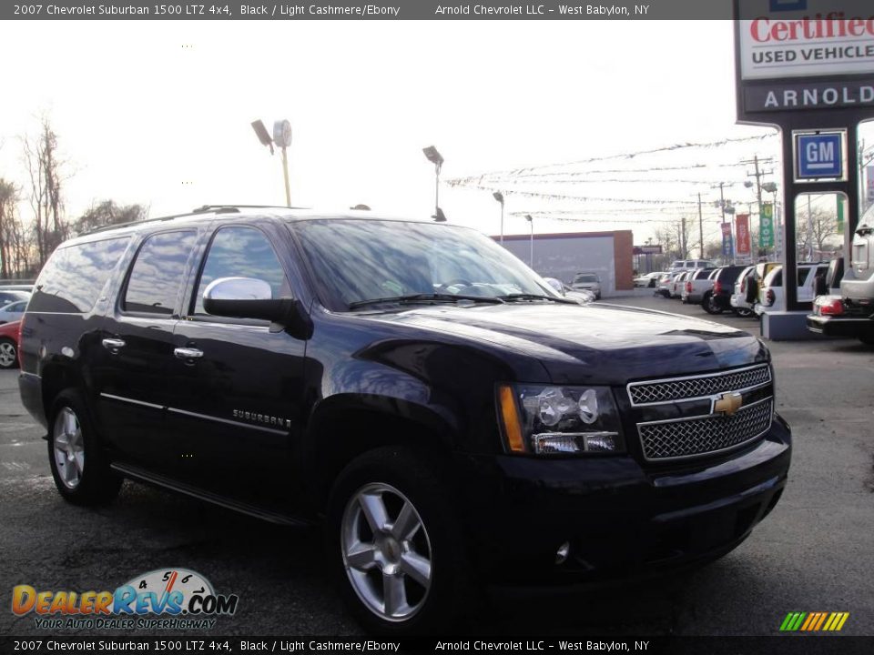 2007 Chevrolet Suburban 1500 LTZ 4x4 Black / Light Cashmere/Ebony Photo #6