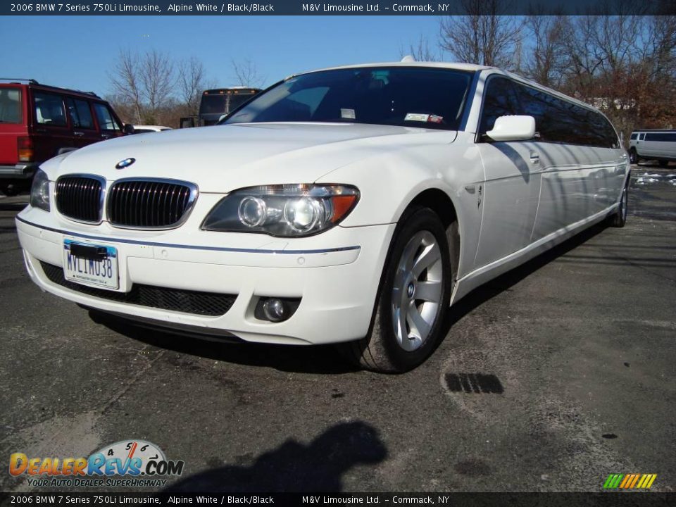 2006 BMW 7 Series 750Li Limousine Alpine White / Black/Black Photo #1