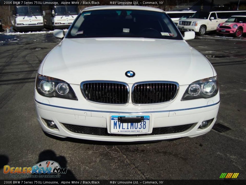 2006 BMW 7 Series 750Li Limousine Alpine White / Black/Black Photo #3