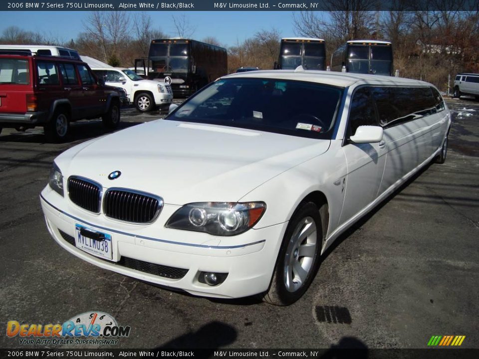 2006 BMW 7 Series 750Li Limousine Alpine White / Black/Black Photo #4