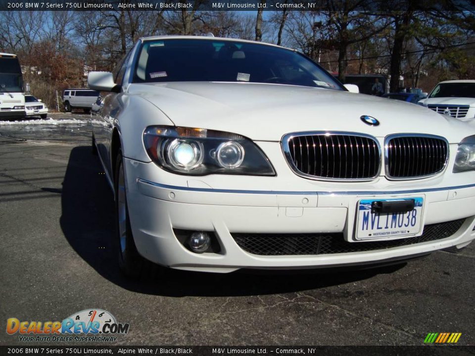 2006 BMW 7 Series 750Li Limousine Alpine White / Black/Black Photo #5
