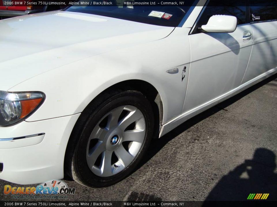 2006 BMW 7 Series 750Li Limousine Alpine White / Black/Black Photo #6
