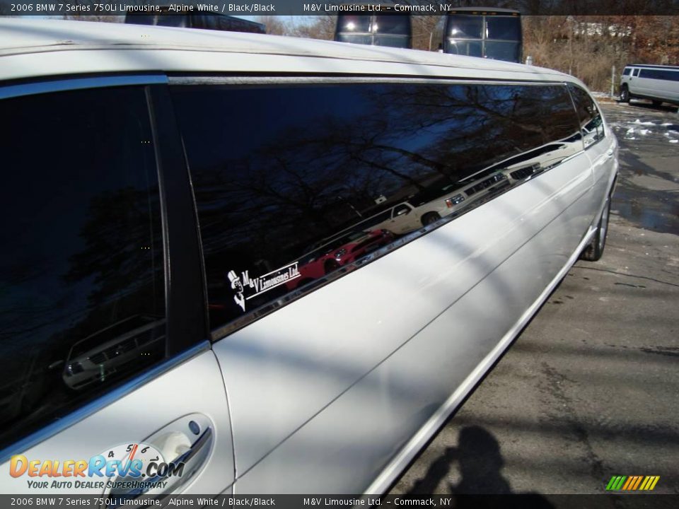 2006 BMW 7 Series 750Li Limousine Alpine White / Black/Black Photo #8