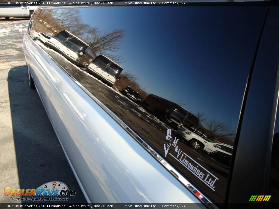 2006 BMW 7 Series 750Li Limousine Alpine White / Black/Black Photo #10