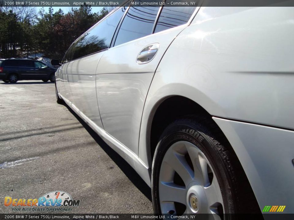 2006 BMW 7 Series 750Li Limousine Alpine White / Black/Black Photo #11