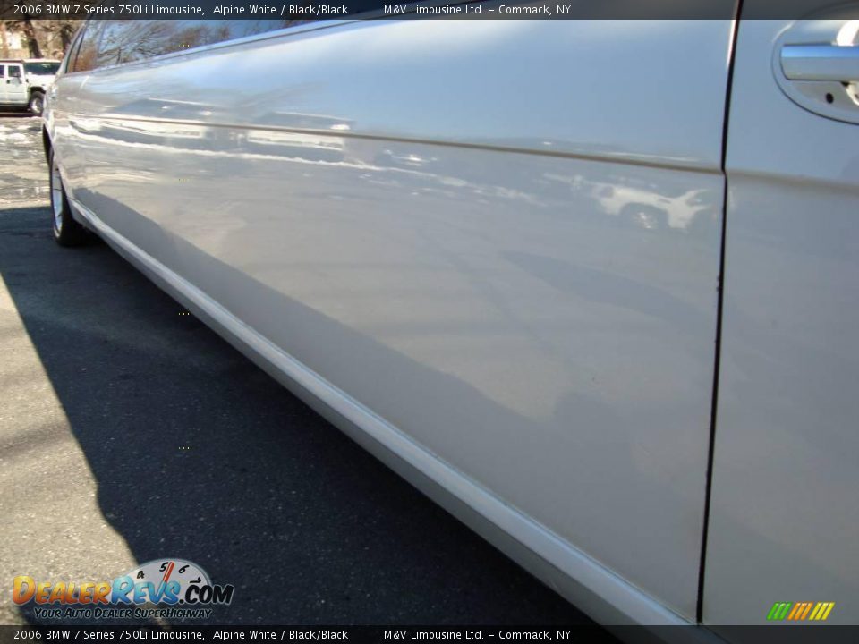 2006 BMW 7 Series 750Li Limousine Alpine White / Black/Black Photo #12