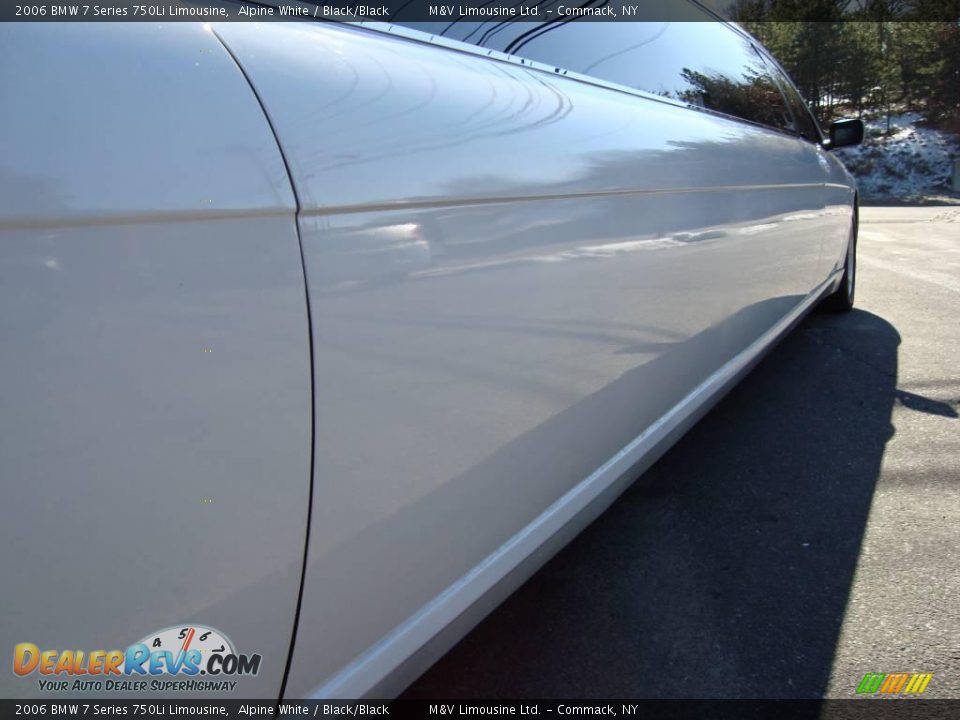2006 BMW 7 Series 750Li Limousine Alpine White / Black/Black Photo #13