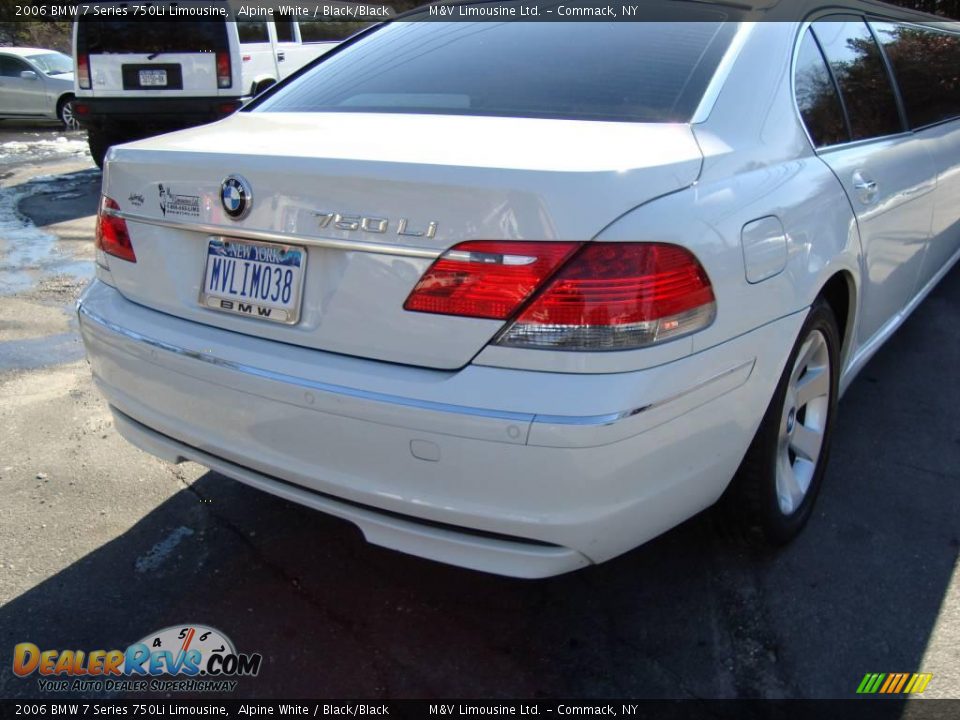 2006 BMW 7 Series 750Li Limousine Alpine White / Black/Black Photo #17