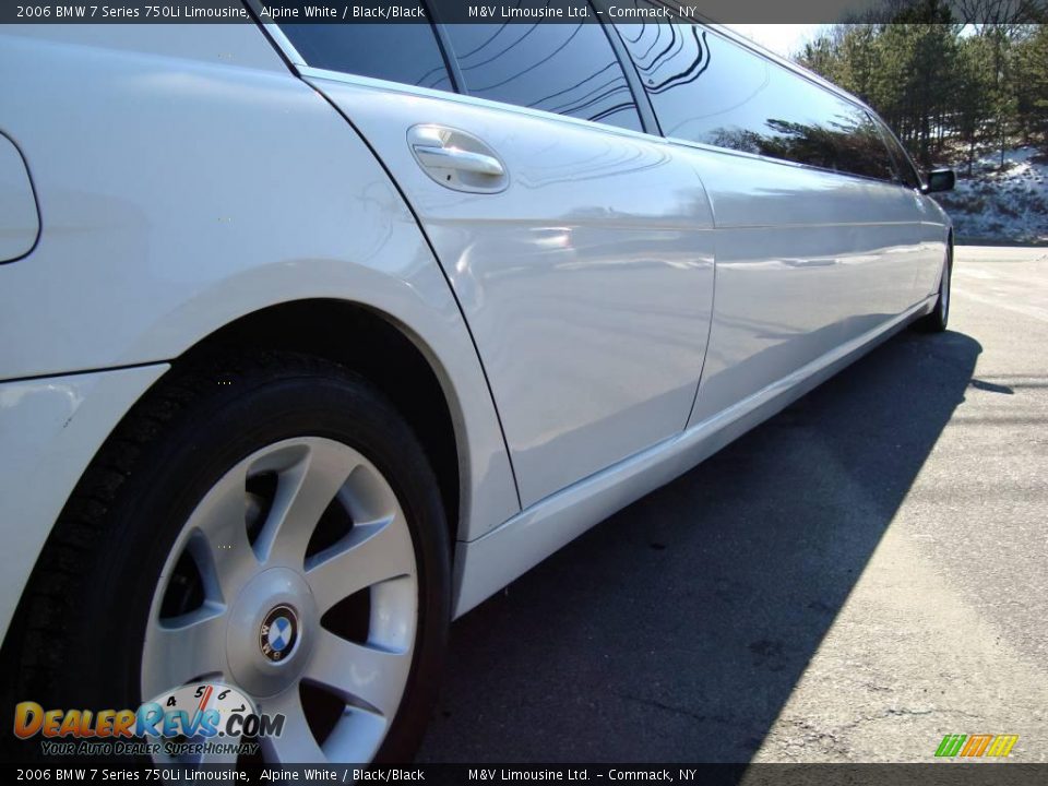2006 BMW 7 Series 750Li Limousine Alpine White / Black/Black Photo #18
