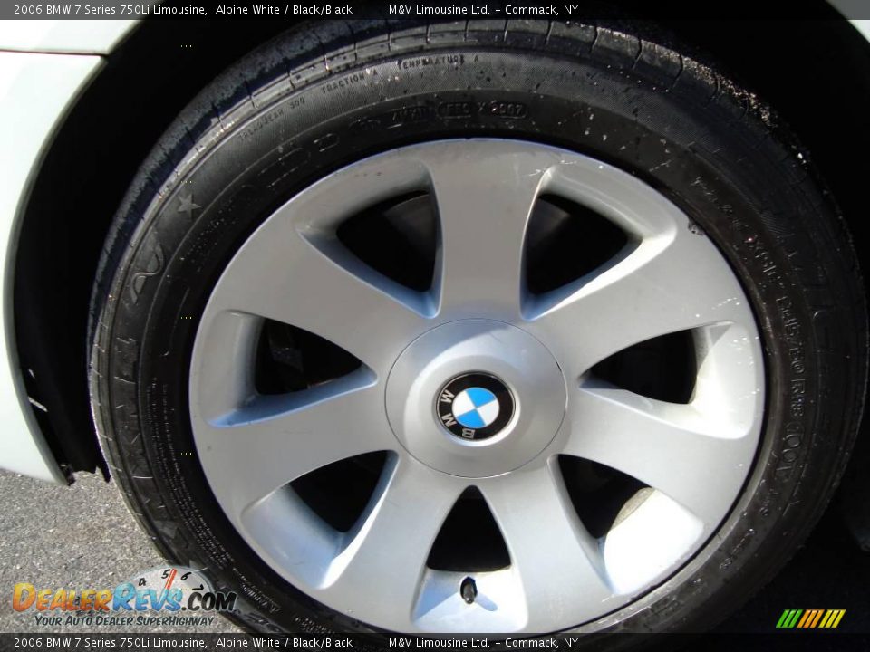 2006 BMW 7 Series 750Li Limousine Alpine White / Black/Black Photo #20